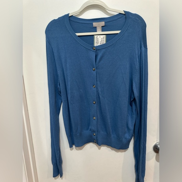 H&M Sweaters - H&M Blue Button Down Cardigan